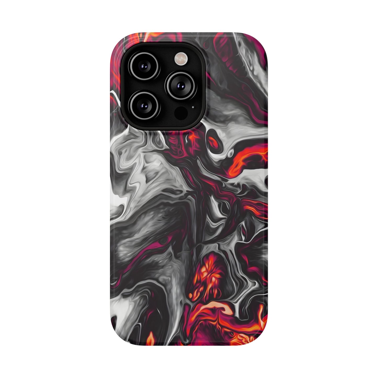 Dark Marble Swirl Phone Case – MagSafe Compatible for iPhone & Samsung Galaxy