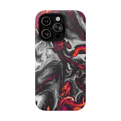 Dark Marble Swirl Phone Case – MagSafe Compatible for iPhone & Samsung Galaxy