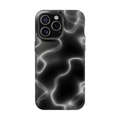 Electric Black Glow Phone Case – MagSafe Compatible for iPhone & Samsung Galaxy