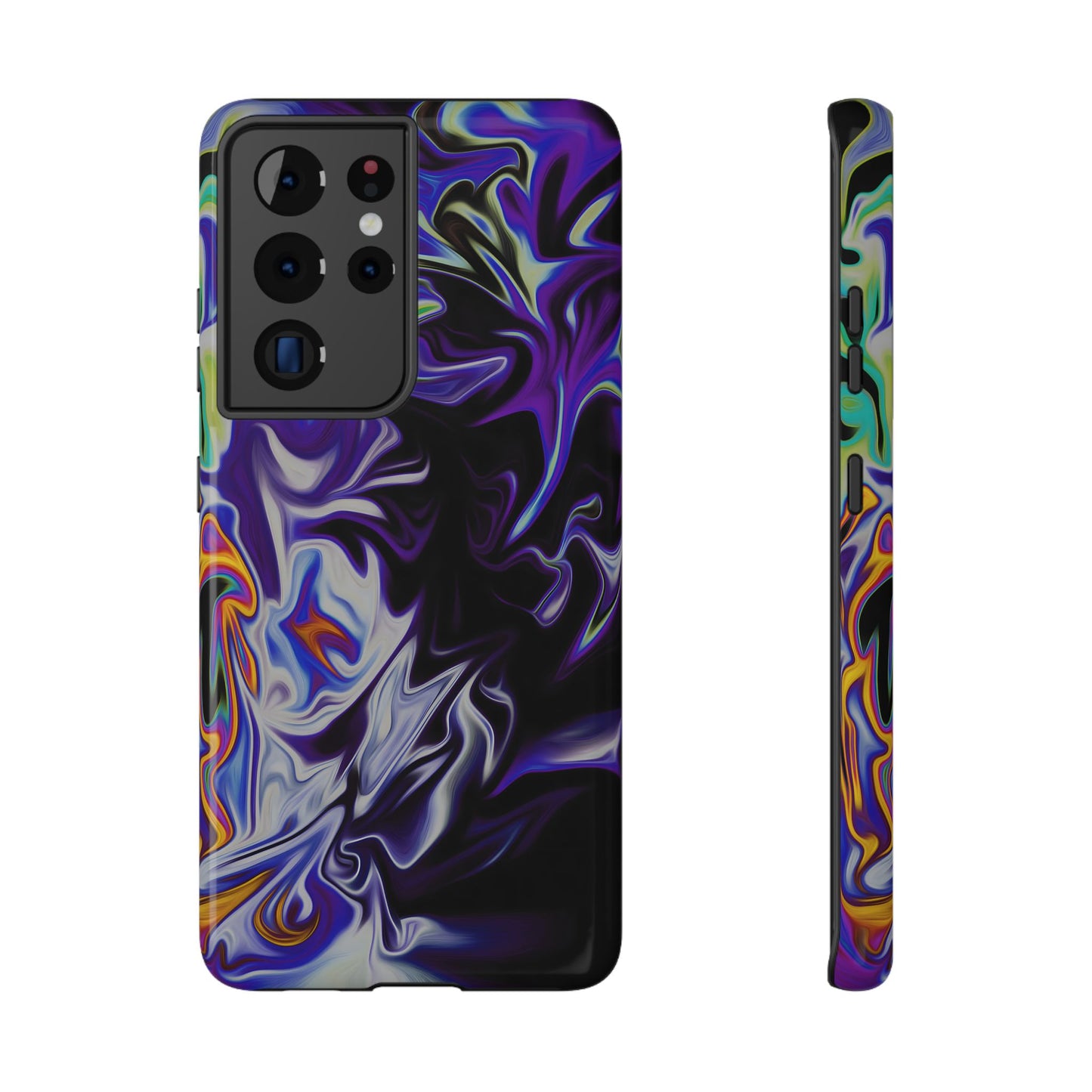 Dark Cosmic Swirl Phone Case – MagSafe Compatible for iPhone & Samsung Galaxy