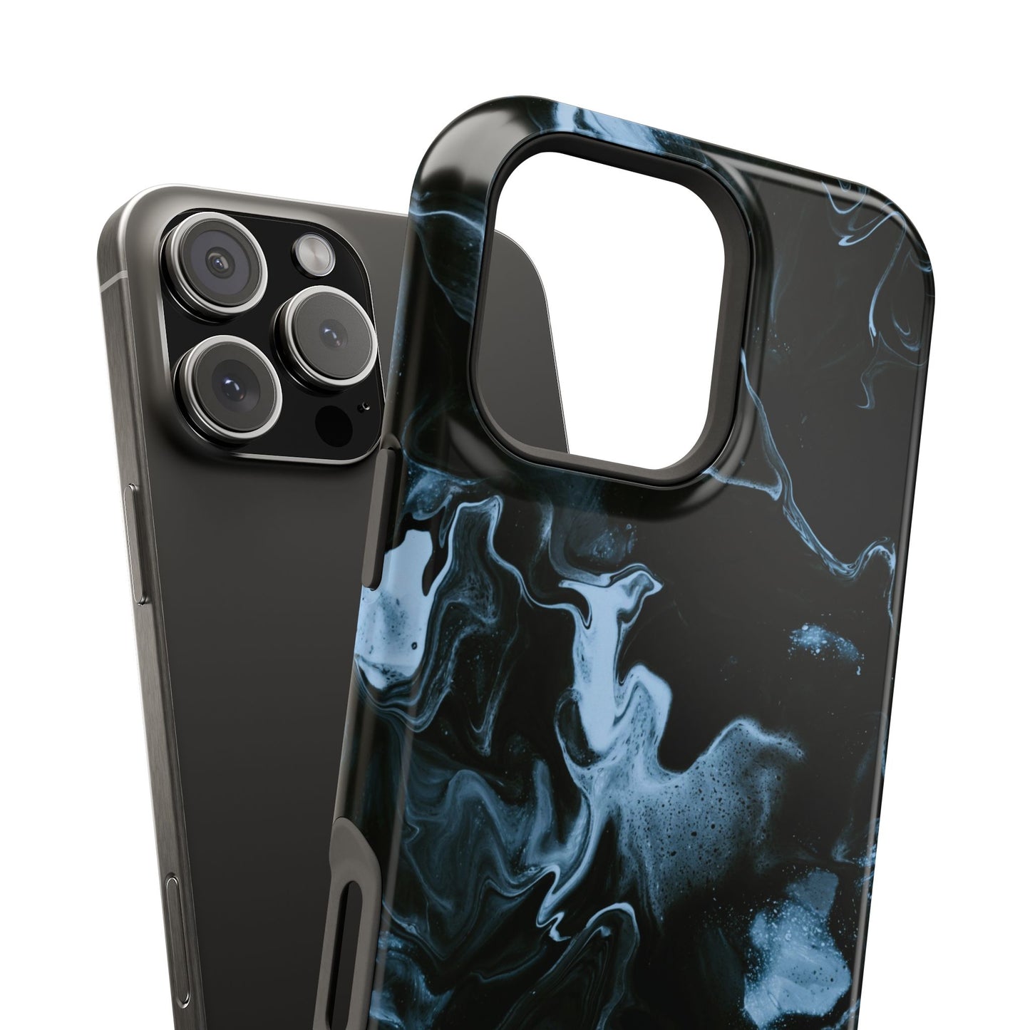 Midnight Frost Swirl Phone Case – MagSafe Compatible for iPhone & Samsung Galaxy