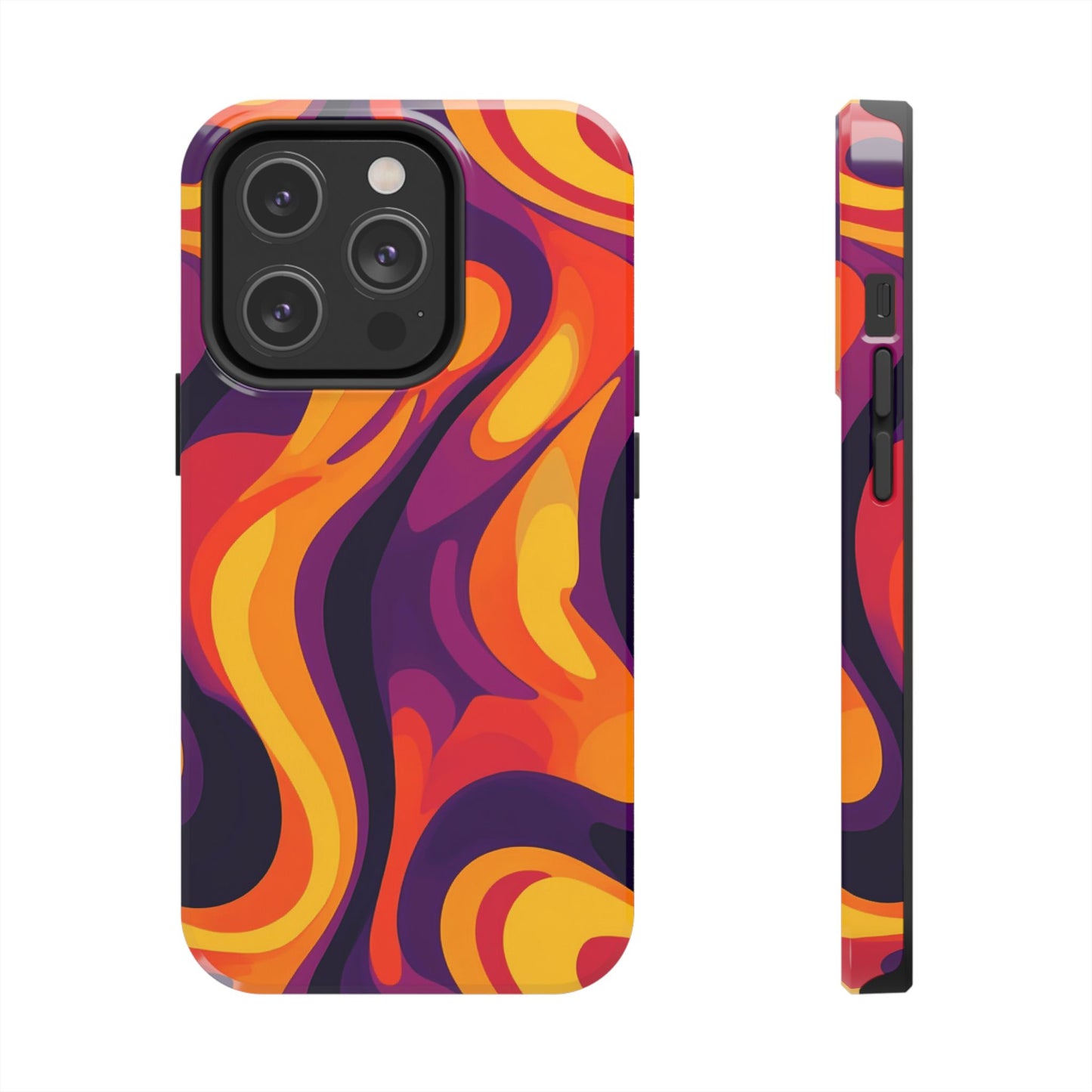 Vibrant Abstract Swirl iPhone Case – iPhone 11-16 - Premium Protection- MagSafe Compatible