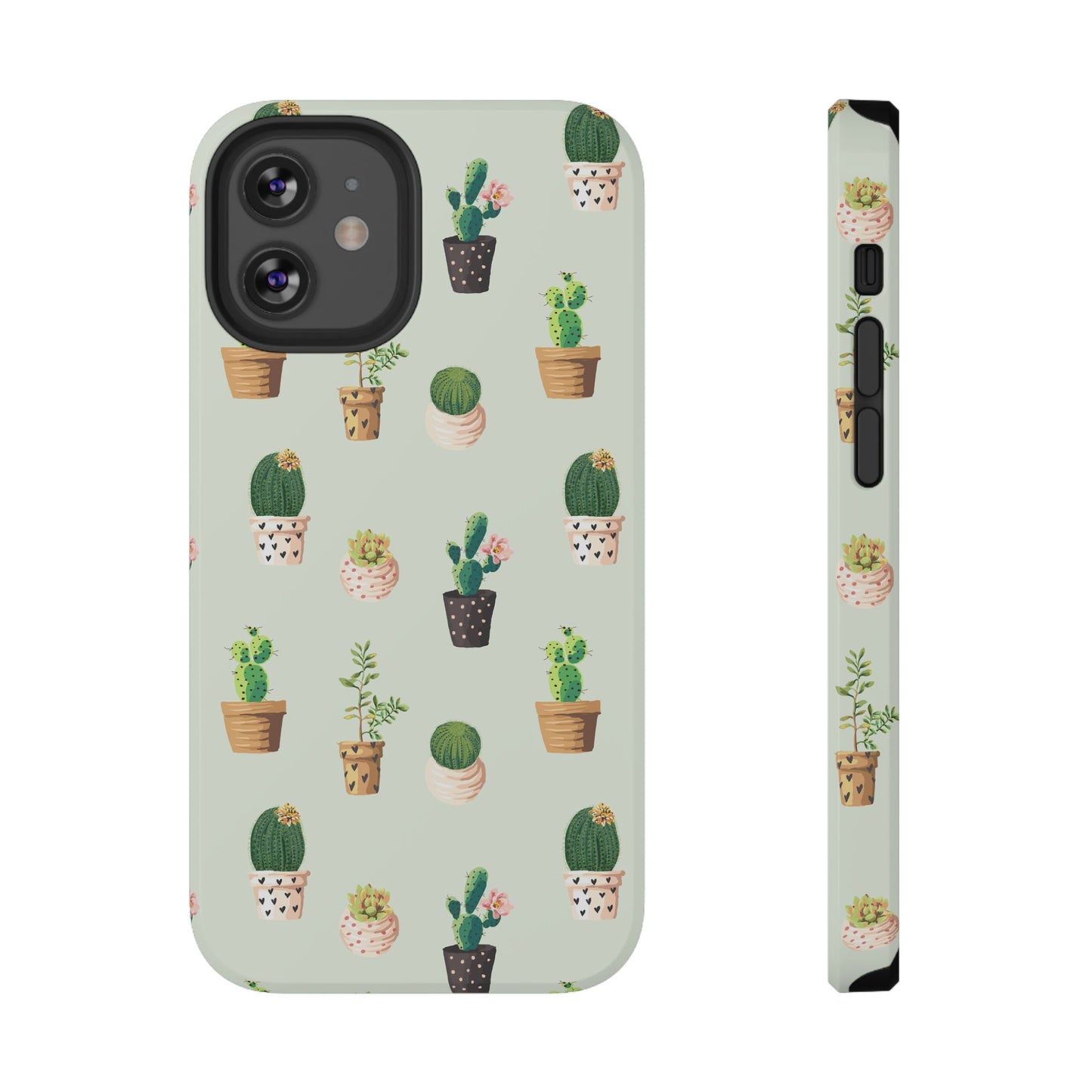 Desert Bloom Cactus Phone Case – Cute Succulent Print, MagSafe Compatible for iPhone & Samsung Galaxy
