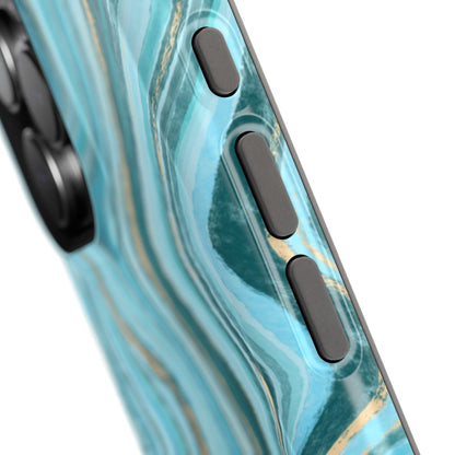 Ocean Agate Swirl Phone Case – MagSafe Compatible for iPhone & Samsung Galaxy
