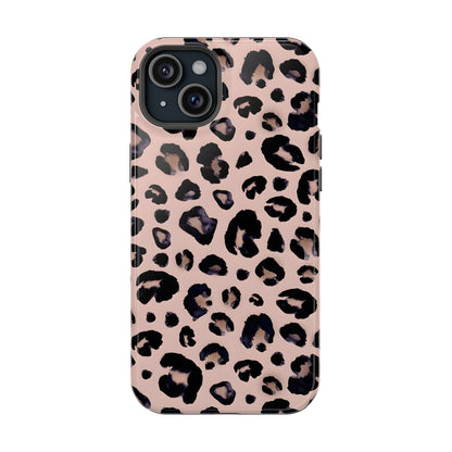 Chic Leopard Print Phone Case – MagSafe Compatible for iPhone & Samsung Galaxy