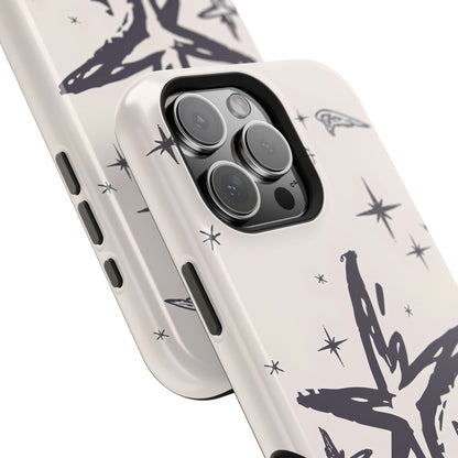 Sketch Star Doodle Phone Case – MagSafe Compatible for iPhone & Samsung Galaxy