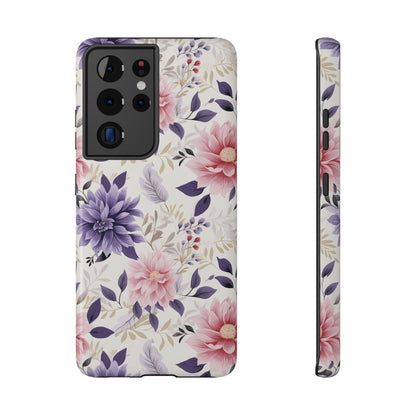 Elegant Vintage Floral Phone Case – MagSafe Compatible for iPhone & Samsung Galaxy