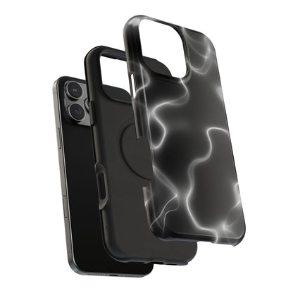 Electric Black Glow Phone Case – MagSafe Compatible for iPhone & Samsung Galaxy