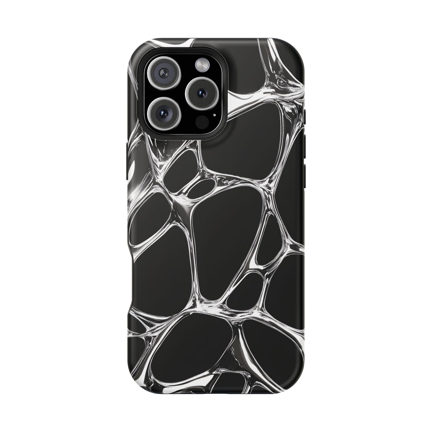 Liquid Metal Abstract Phone Case – MagSafe Compatible for iPhone & Samsung Galaxy