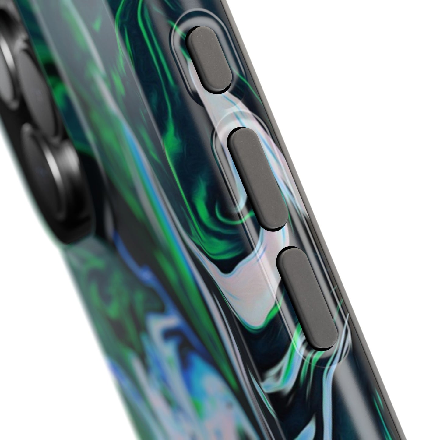 Prismatic Holographic Swirl Phone Case – MagSafe Compatible for iPhone & Samsung Galaxy