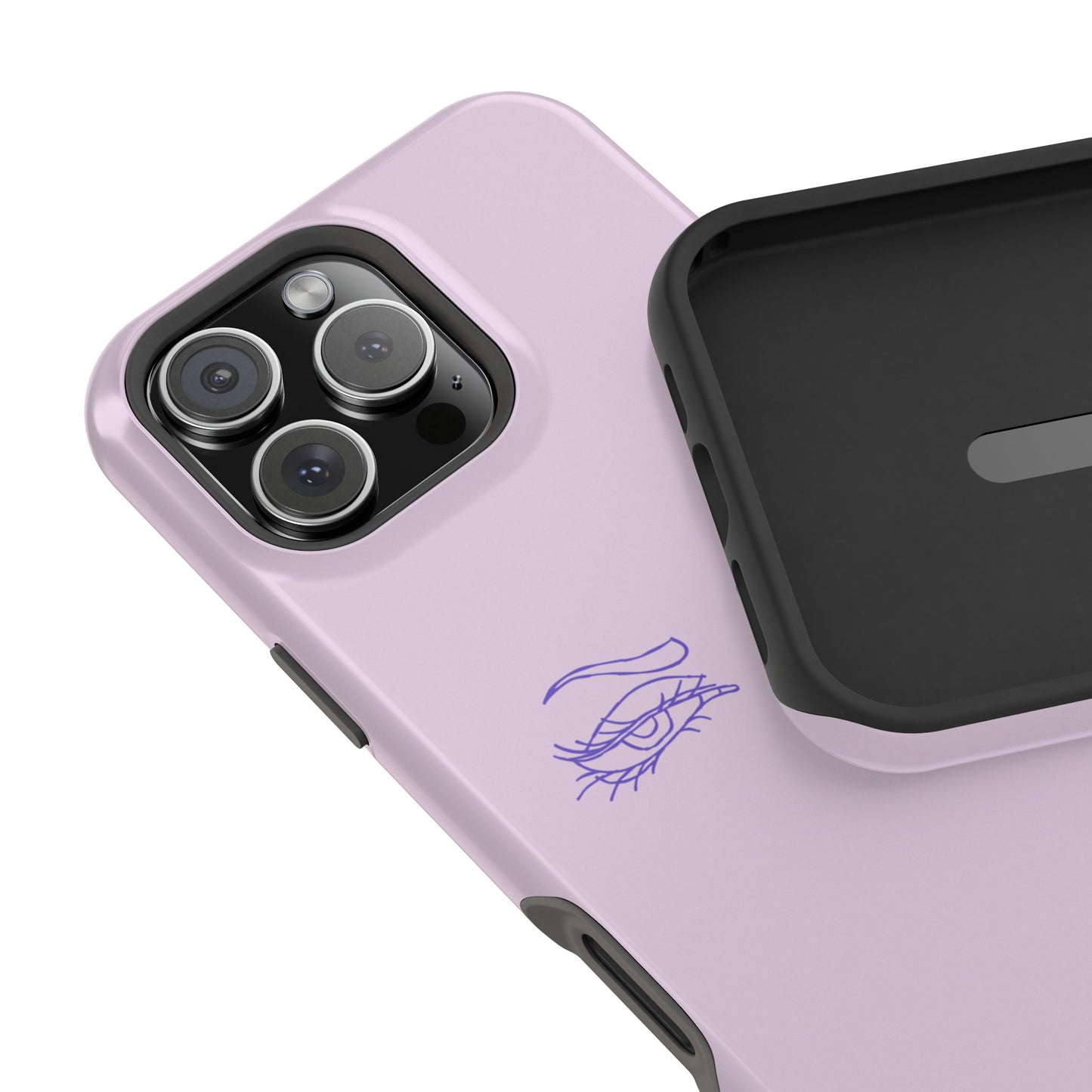 Sassy Line Art Eyes Phone Case – MagSafe Compatible for iPhone & Samsung Galaxy
