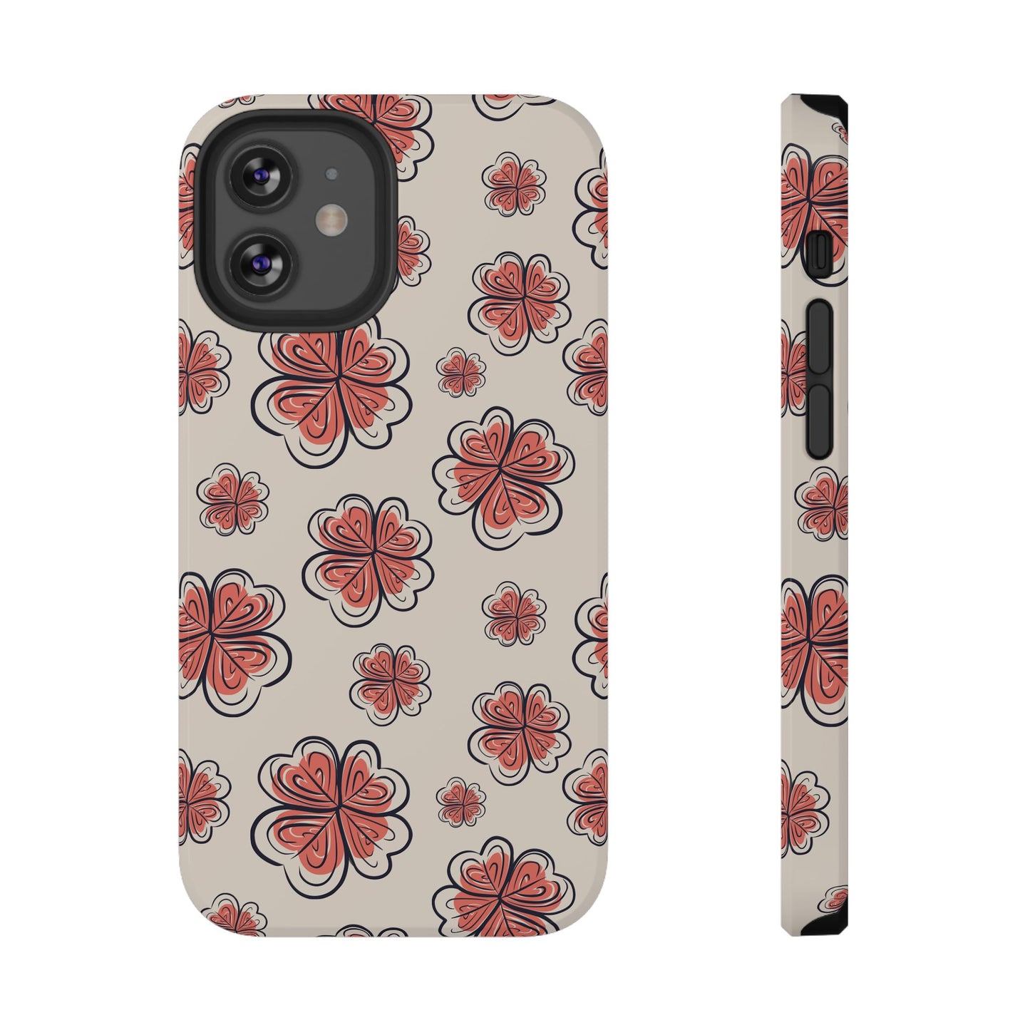 Whimsical Clover Bloom Phone Case – MagSafe Compatible for iPhone & Samsung Galaxy
