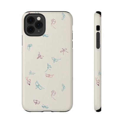 Minimalist Butterfly Sketch Phone Case – MagSafe Compatible for iPhone & Samsung Galaxy
