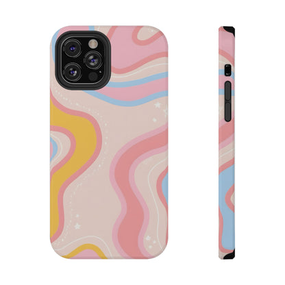 Pastel Dreamy Waves Phone Case – MagSafe Compatible for iPhone & Samsung Galaxy