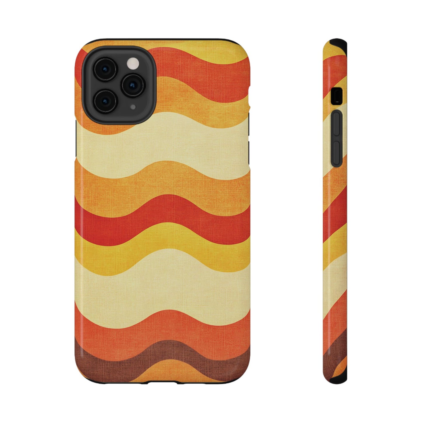 Retro Sunset Waves Phone Case – MagSafe Compatible for iPhone & Samsung Galaxy