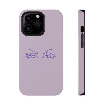 Sassy Line Art Eyes Phone Case – MagSafe Compatible for iPhone & Samsung Galaxy