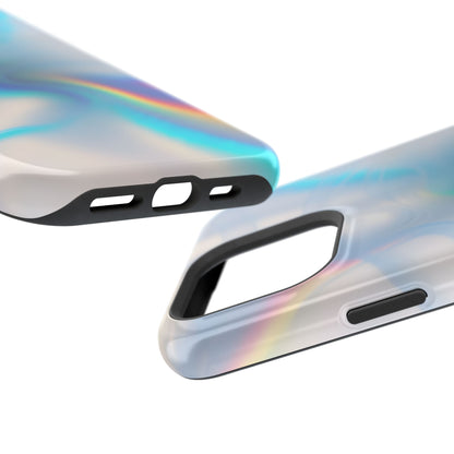 Iridescent Swirl Phone Case – MagSafe Compatible for iPhone & Samsung Galaxy