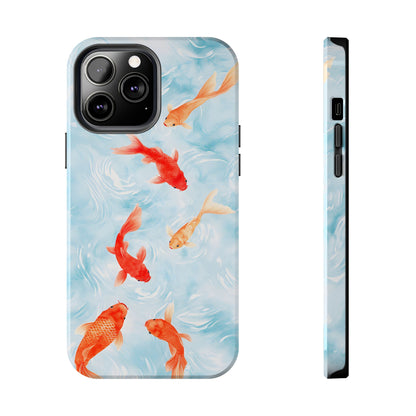 Koi Pond Painted Print for iPhone 11-15 All Sizes