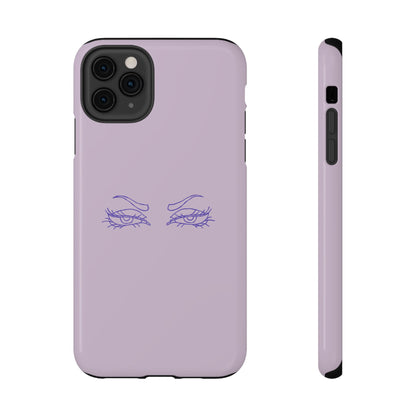 Sassy Line Art Eyes Phone Case – MagSafe Compatible for iPhone & Samsung Galaxy