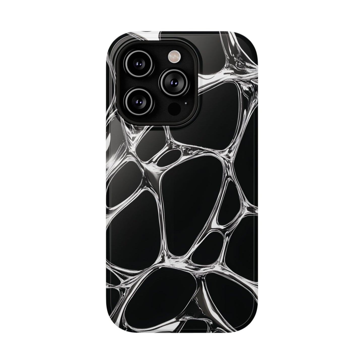 Liquid Metal Abstract Phone Case – MagSafe Compatible for iPhone & Samsung Galaxy