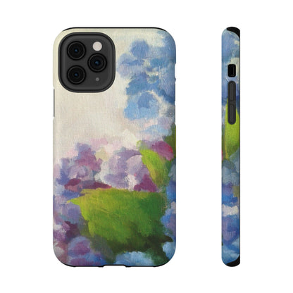 Hydrangea Dream Phone Case – Artistic Floral Design, MagSafe Compatible for iPhone & Samsung Galaxy