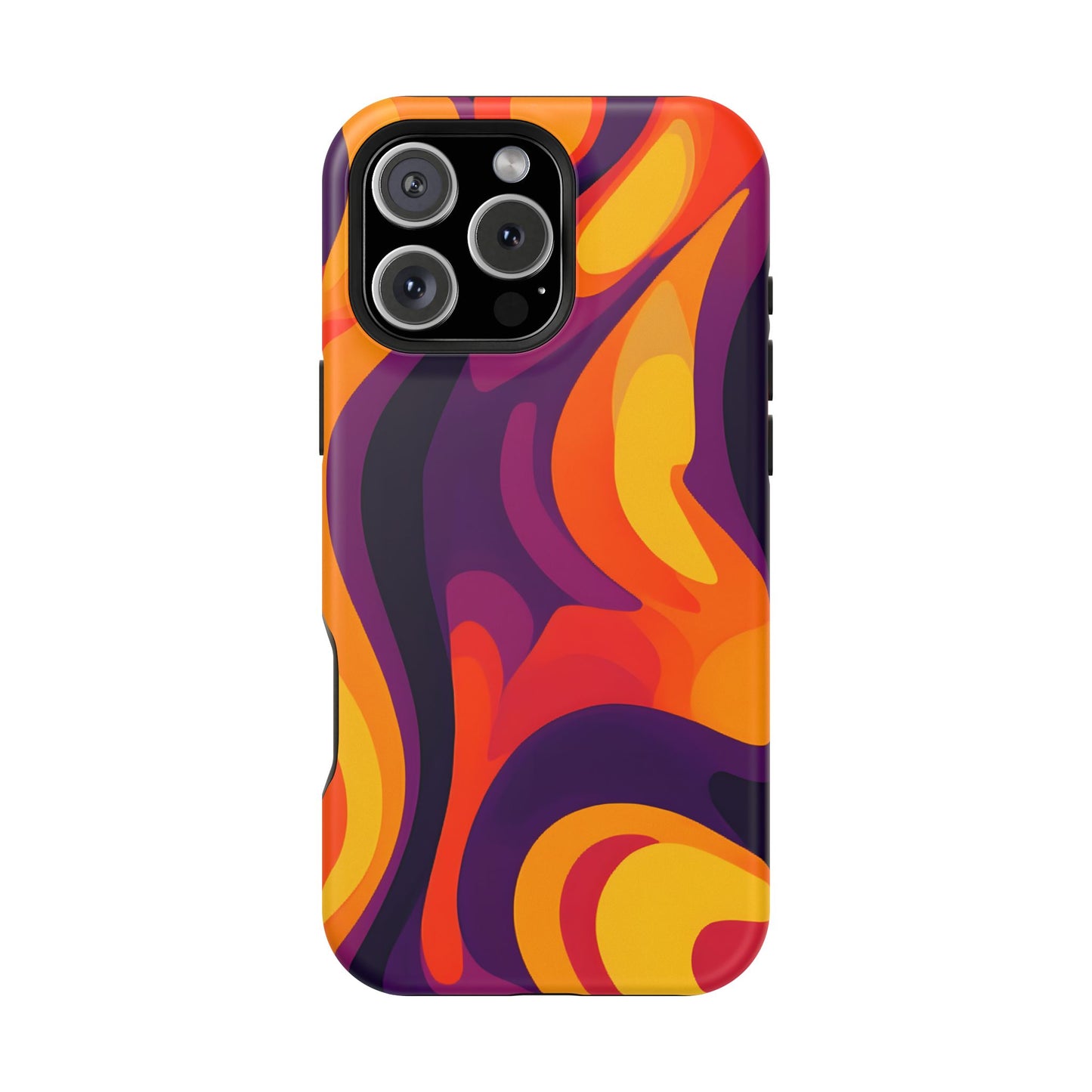 Fiery Abstract Swirls Phone Case – MagSafe Compatible for iPhone & Samsung Galaxy