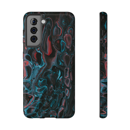 Dark Abyss Iridescent Texture Phone Case – MagSafe Compatible for iPhone & Samsung Galaxy