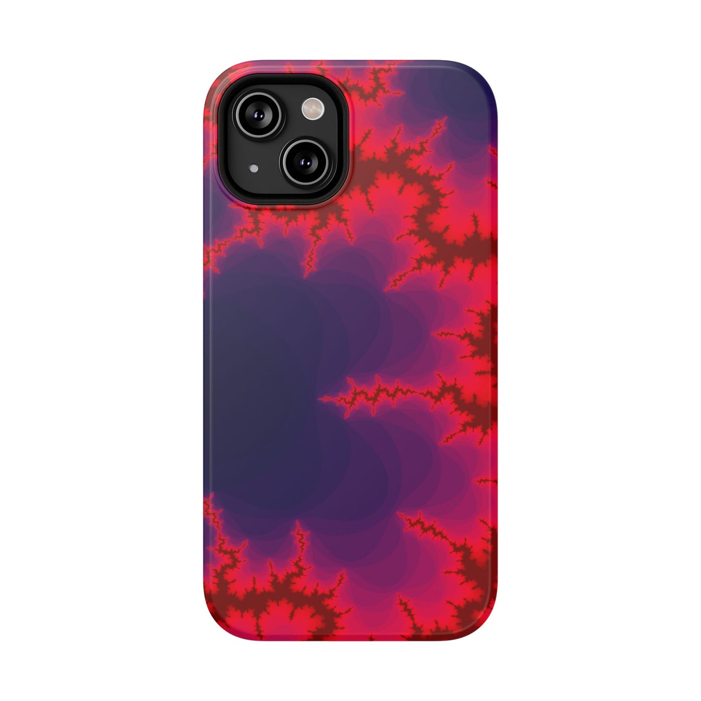 Neon Fractal Lightning Phone Case – MagSafe Compatible for iPhone & Samsung Galaxy