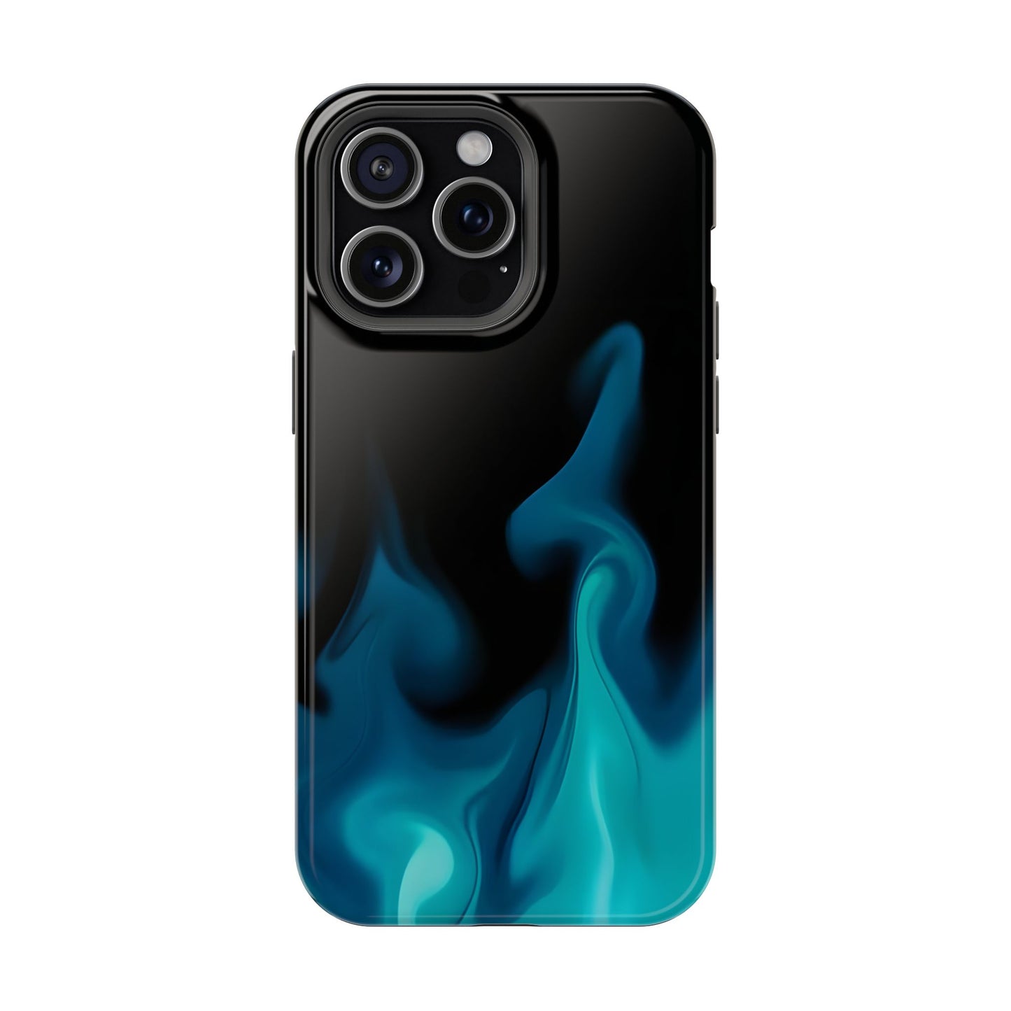 Blue Flame Energy Phone Case – MagSafe Compatible for iPhone & Samsung Galaxy