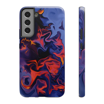 Fiery Swirl Abstract Phone Case – MagSafe Compatible for iPhone & Samsung Galaxy