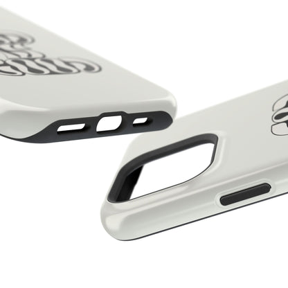 Black & White Bold "God Is Good" Phone Case – MagSafe Compatible for iPhone & Samsung Galaxy