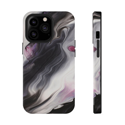 Galaxy Smoke Noir Marble Phone Case – MagSafe Compatible for iPhone & Samsung Galaxy