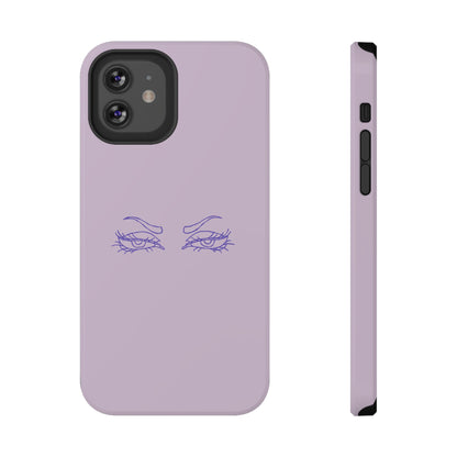 Sassy Line Art Eyes Phone Case – MagSafe Compatible for iPhone & Samsung Galaxy