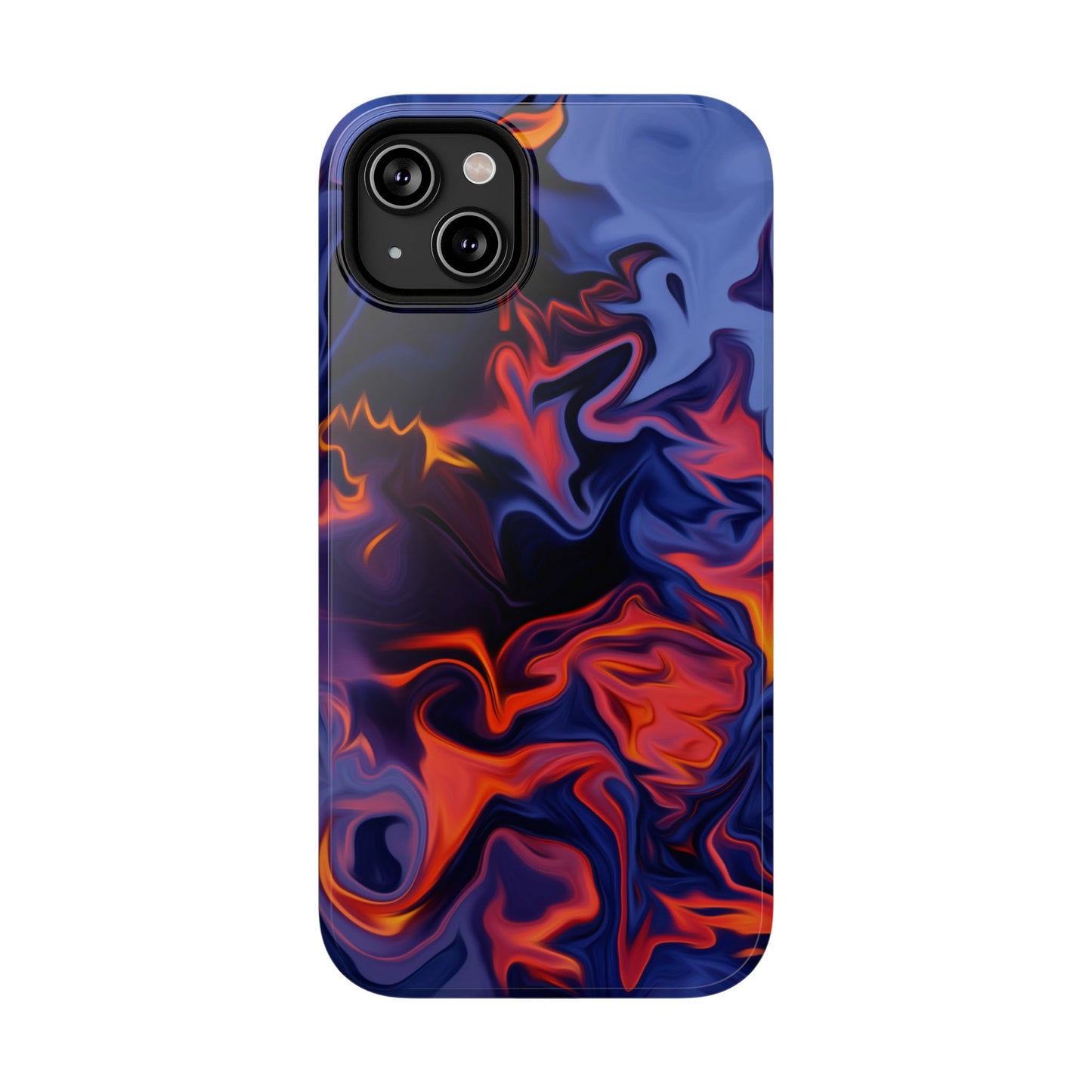 Fiery Swirl Abstract Phone Case – MagSafe Compatible for iPhone & Samsung Galaxy