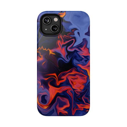 Fiery Swirl Abstract Phone Case – MagSafe Compatible for iPhone & Samsung Galaxy