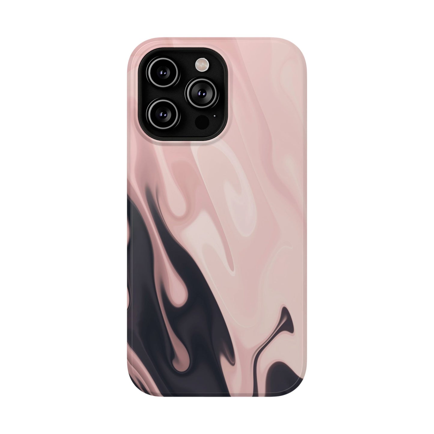 Blush Noir Ink Flow Phone Case – MagSafe Compatible for iPhone & Samsung Galaxy