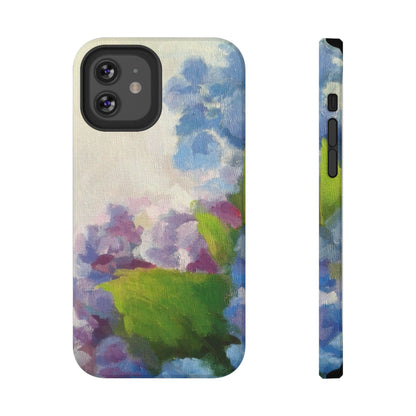 Hydrangea Dream Phone Case – Artistic Floral Design, MagSafe Compatible for iPhone & Samsung Galaxy