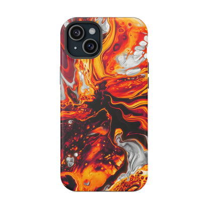 Molten Lava Abstract Phone Case – MagSafe Compatible for iPhone & Samsung Galaxy