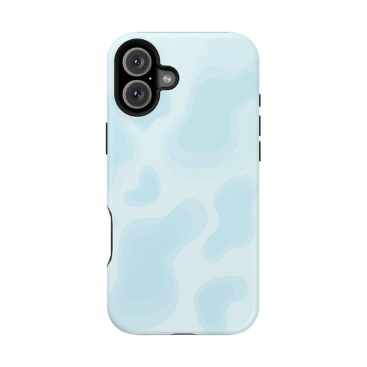 Pastel Puddle Blue Camo Phone Case – MagSafe Compatible for iPhone & Samsung Galaxy