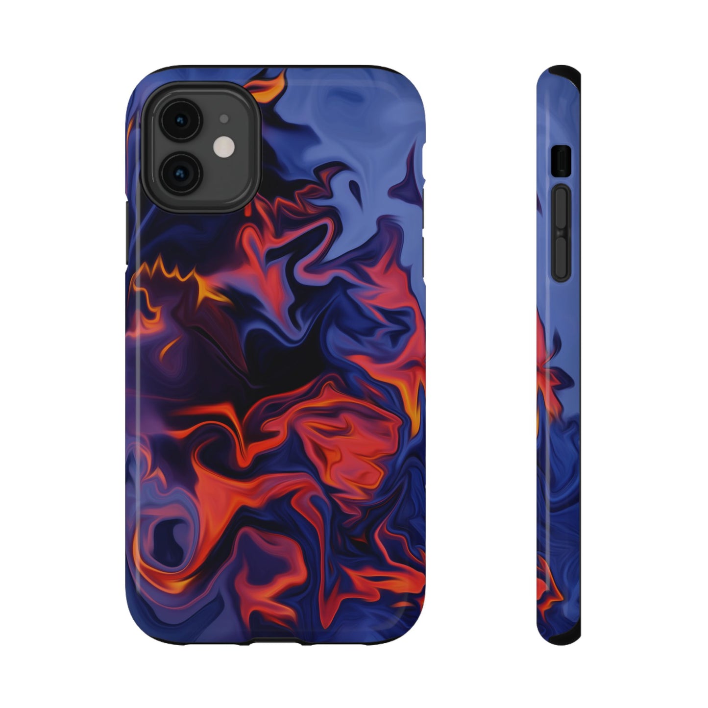 Fiery Swirl Abstract Phone Case – MagSafe Compatible for iPhone & Samsung Galaxy