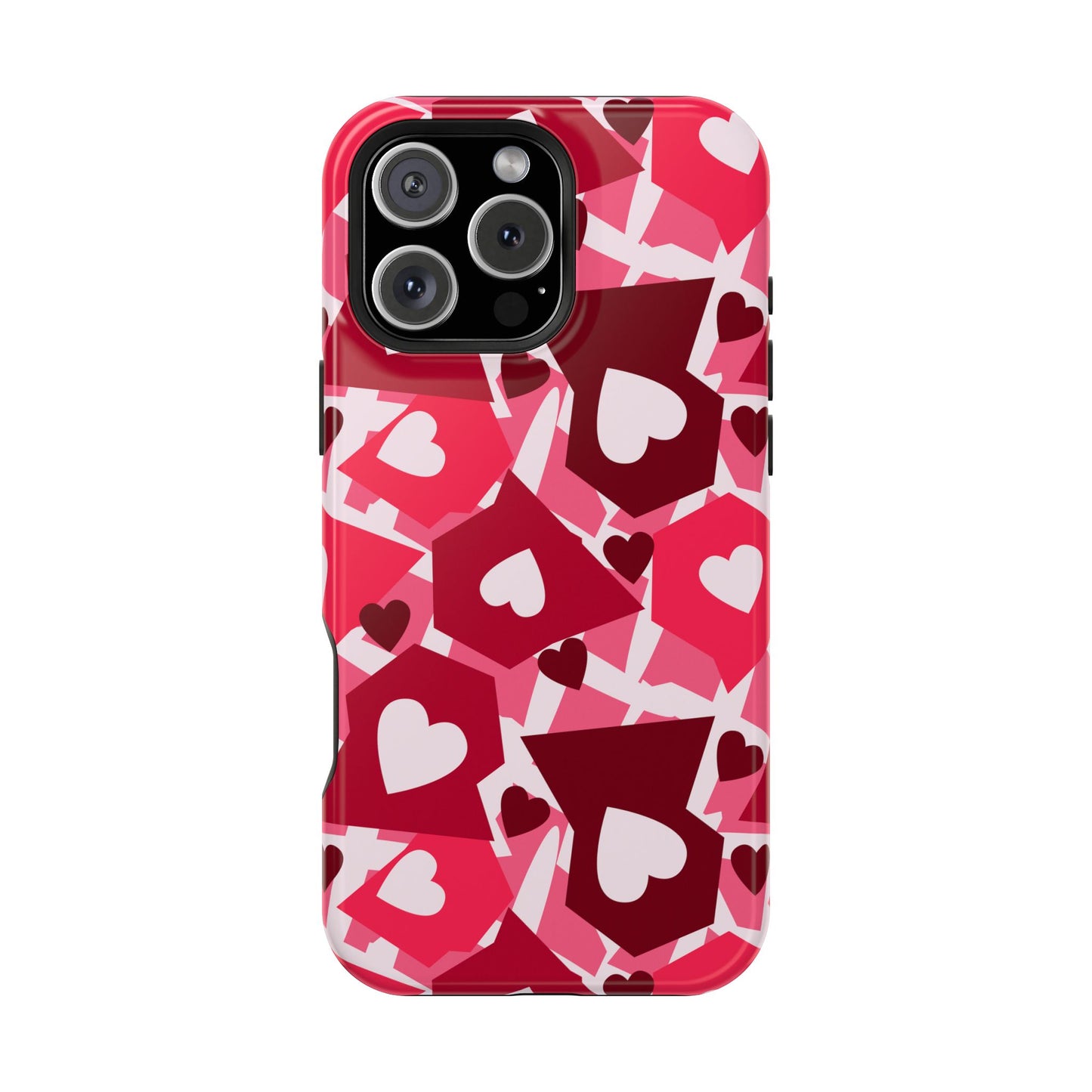 Pink Social Love Icons Phone Case – MagSafe Compatible for iPhone & Samsung Galaxy