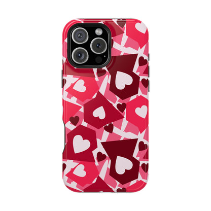 Pink Social Love Icons Phone Case – MagSafe Compatible for iPhone & Samsung Galaxy