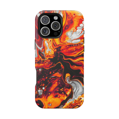 Molten Lava Abstract Phone Case – MagSafe Compatible for iPhone & Samsung Galaxy