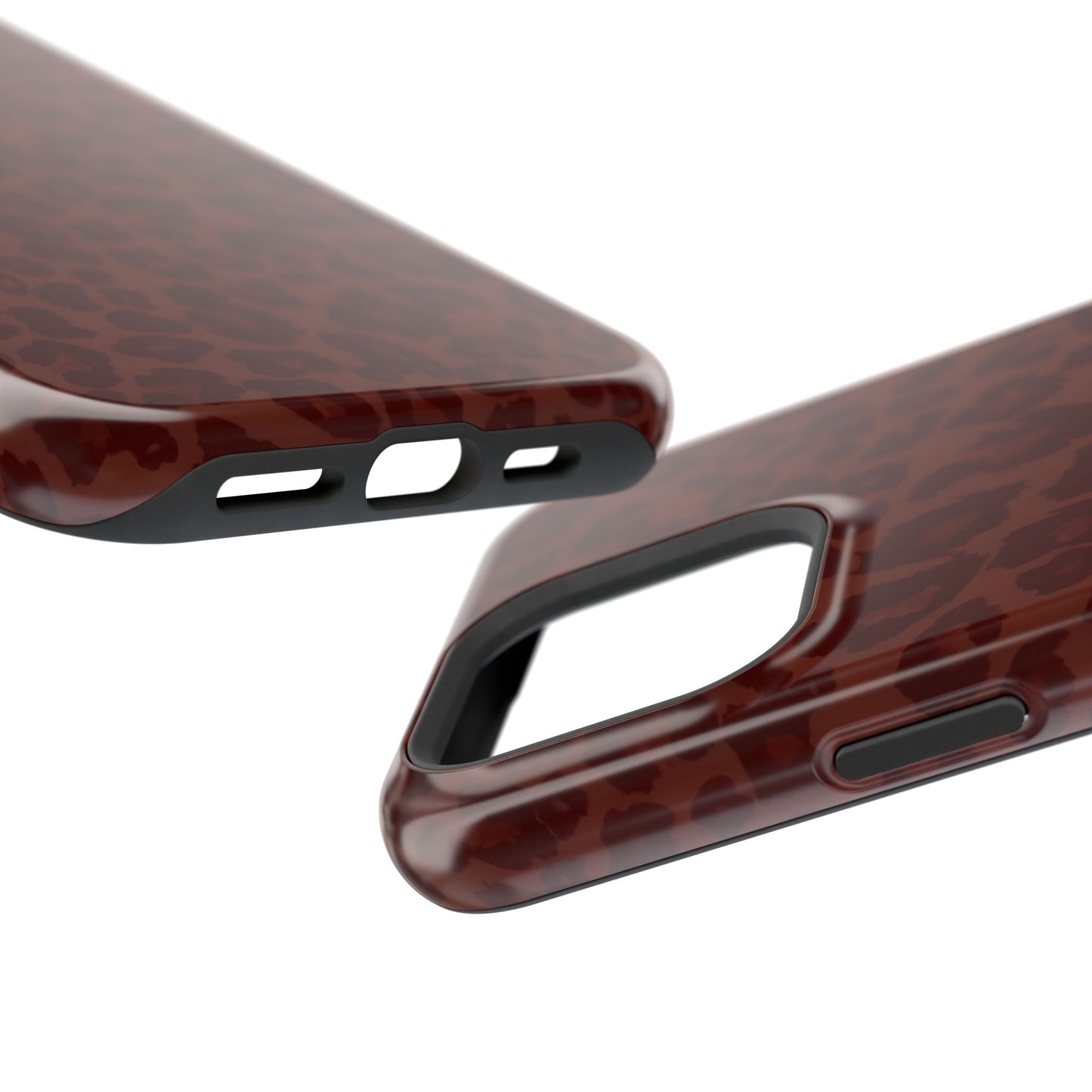 Cocoa Leopard Print Phone Case – MagSafe Compatible for iPhone & Samsung Galaxy