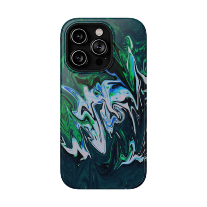 Prismatic Holographic Swirl Phone Case – MagSafe Compatible for iPhone & Samsung Galaxy