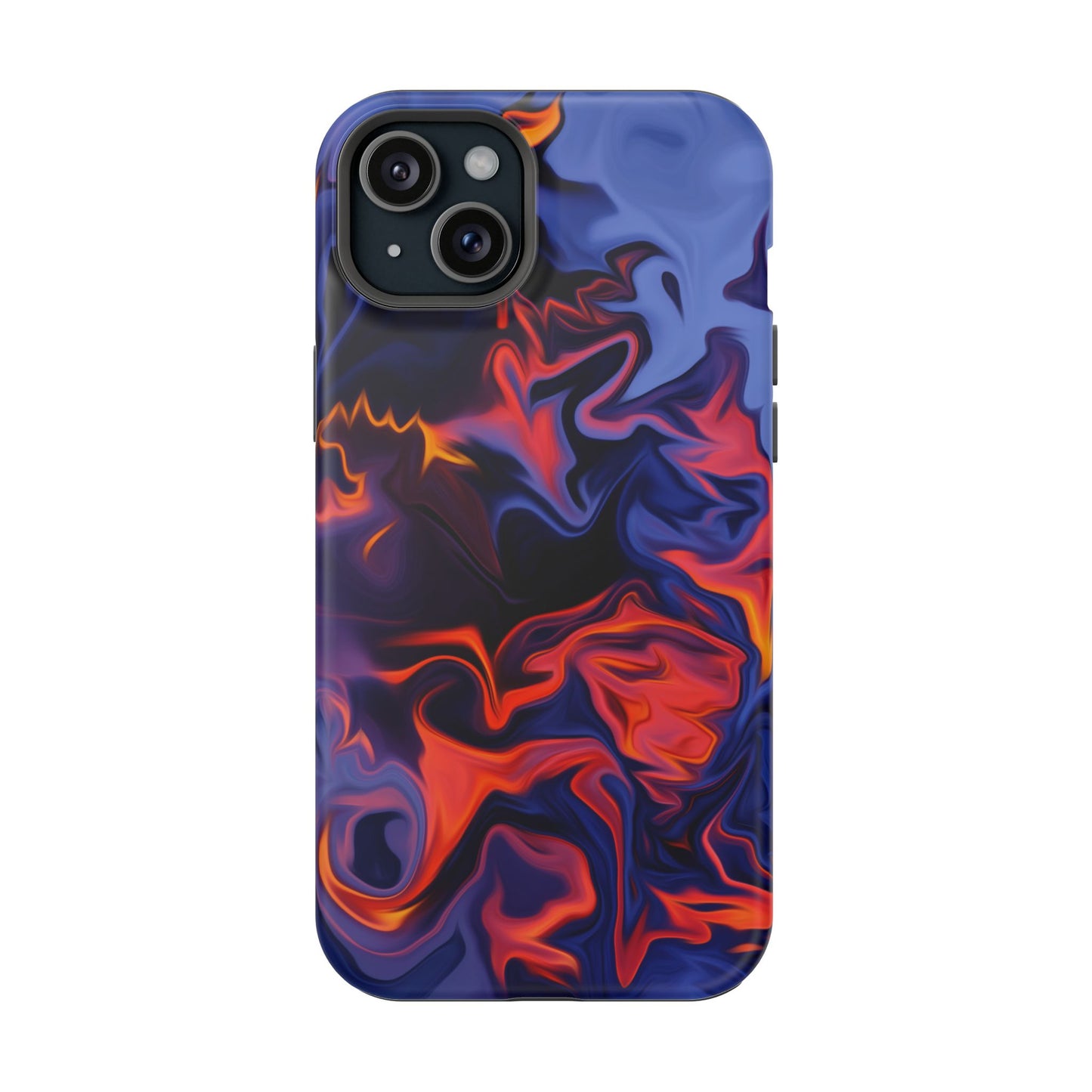 Fiery Swirl Abstract Phone Case – MagSafe Compatible for iPhone & Samsung Galaxy