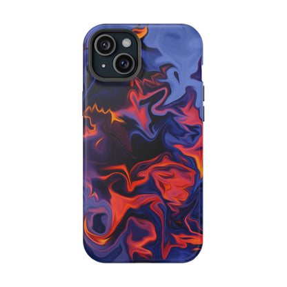 Fiery Swirl Abstract Phone Case – MagSafe Compatible for iPhone & Samsung Galaxy