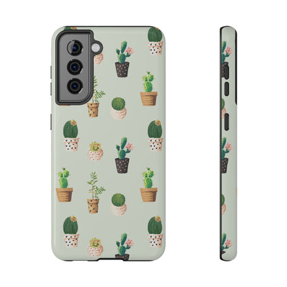 Desert Bloom Cactus Phone Case – Cute Succulent Print, MagSafe Compatible for iPhone & Samsung Galaxy