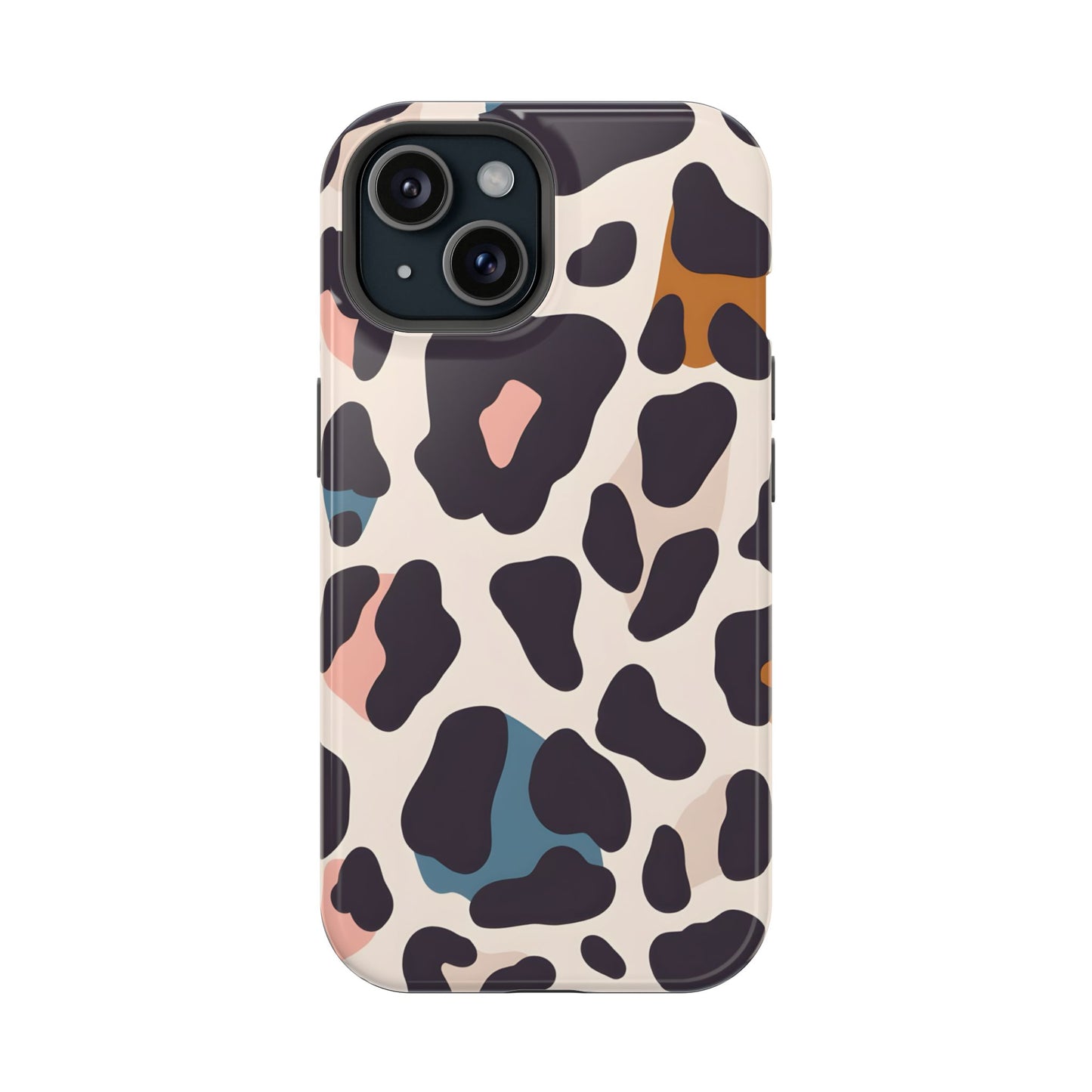 Modern Pastel Leopard Print Phone Case – MagSafe Compatible for iPhone & Samsung Galaxy