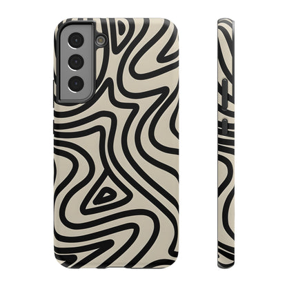 Abstract Maze Line Art Phone Case – MagSafe Compatible for iPhone & Samsung Galaxy